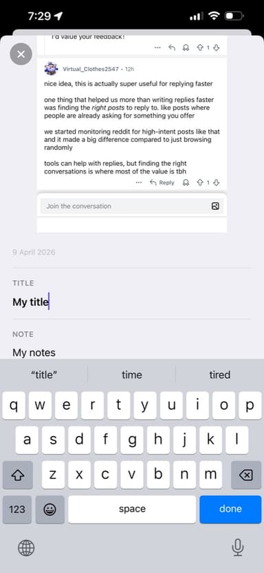 Title & Notes