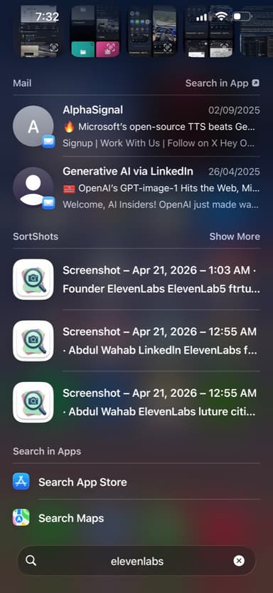iOS Spotlight