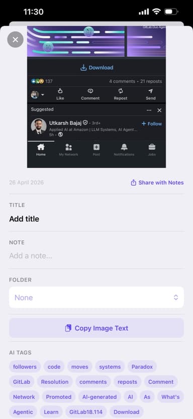 AI smart tags